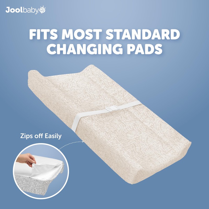 Jool Baby Changing Pad Covers (2 Pack) Soft & Comfortable,