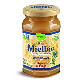 Rigoni di Asiago Organic Mielbio Wildflower Creamy Honey, 10.58 ounce, (Pack of 1)