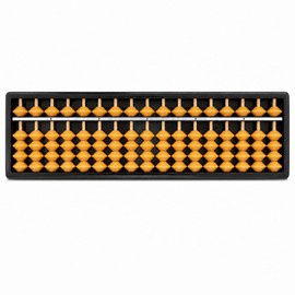 Mnixy 17-Column Soroban Abacus with Plastic Bead Frame