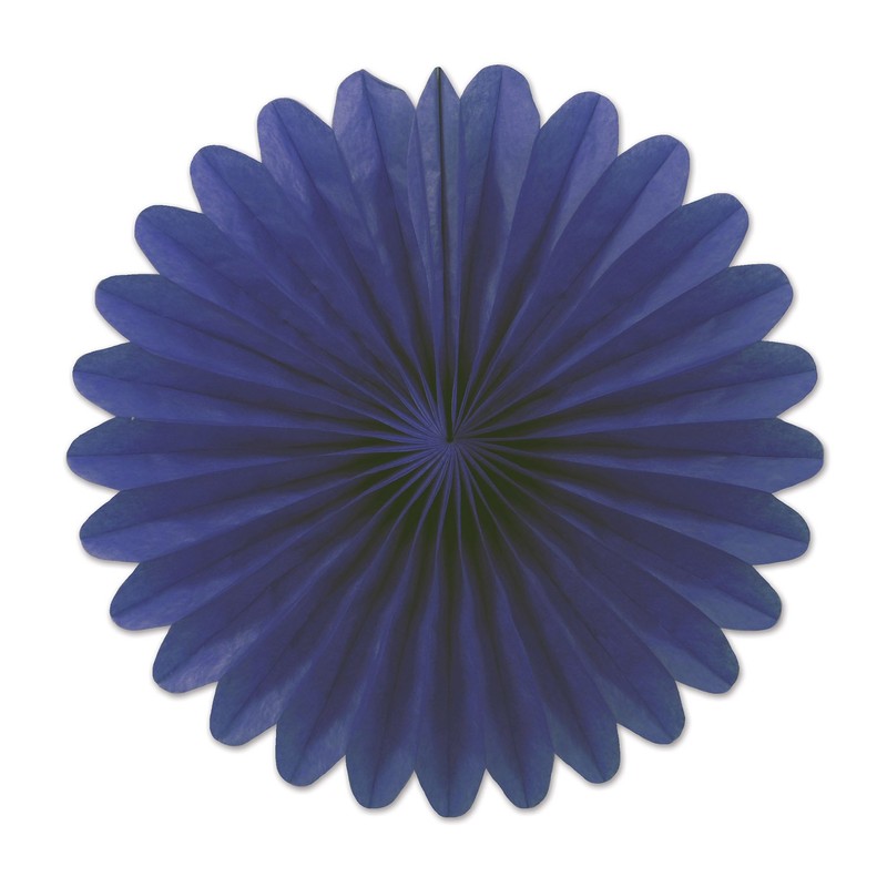 Blue Mini Tissue Fans Holiday Display