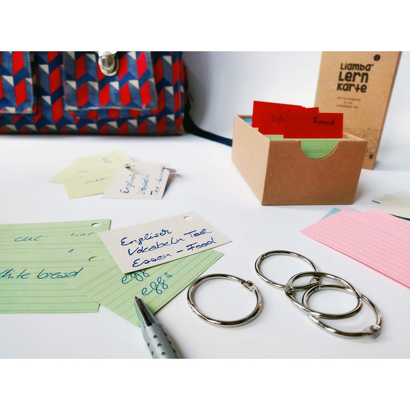 Liamba Pocket Colour Flashcard | 5 x 100 Index Cards