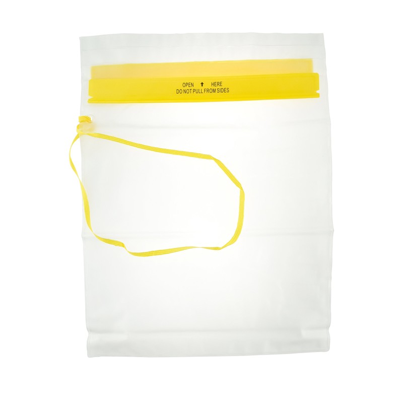 SE Large Waterproof Resealable Plastic Pouch with Hook and Loop