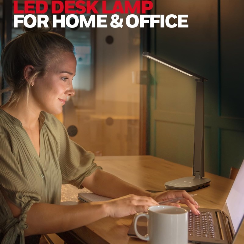 Honeywell HWT-H2 LED Desk Lamp, CRI94 Full Spectrum Eye-Caring Table