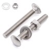 Glvaner (8 Sets) 5/16-18 x 4" Stainless Steel Carriage Bolts