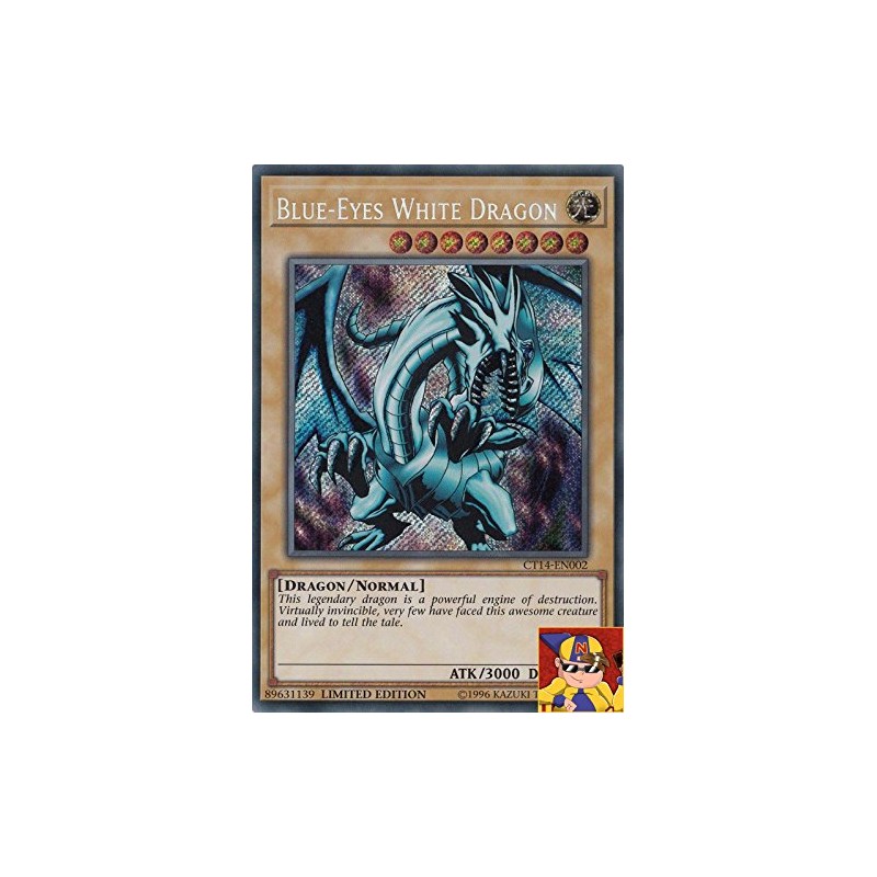 YuGiOh CT14-EN002 Blue Eyes White Dragon Secret Rare Limited Ed