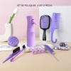 Kit 12 Piezas Peines Cepillos Atomizador Y Pinzas Cabello