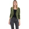 Malito 6040 Women's Long Sleeve Blazer Plain Jersey Blazer Short