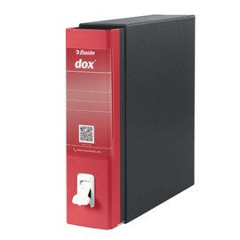 Esselte Dox 1 Class Box Lever Arch File, A4. Red