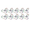 10PCS Keychain Hook 360° Rotation Fine Workmanship Alloy Materials Light