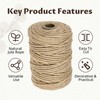 Corda in Juta Naturale spessa 4 mm 100 m, Spago