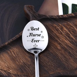 Best Nurse Spoon Gift for Nurses Women Men Nurse Gifts for Nurse Birthday Christmas Gifts for Vet Dental Nurse Retirement Leaving Gifts for Nurses Appreciation Gifts for Best Nurse Ever Spoons