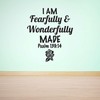 Family I Am Fearfully and Wonderfully Made Loving Quote Wall