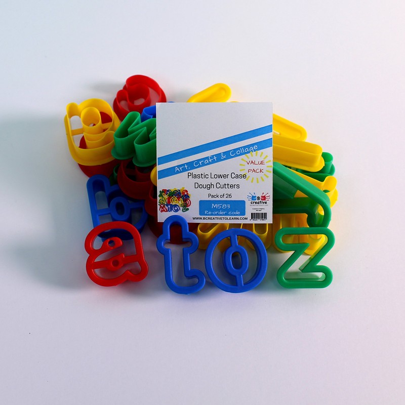 Alphabet Lower Case Dough Cutters Letter A to Z Lowercase