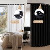 DOEIEZ Aluminum Ceiling Curtain Track Set with Hooks Ceiling Mount