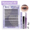 Extensiones de Pestañas Naturales Natural01 kit B&Q Kit de Pestañas