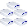 Really Useful Box Stackable 8.1 Liter Plastic Storage Container Bin
