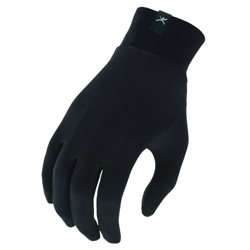 Terramar Thermasilk Glove Liner, Black, Small