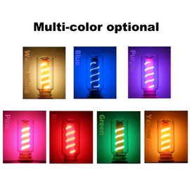 Dozyix Touch Control Retro USB Night Light, Touch Adjustment Lights, Plug in USB Automotive Night Light, Mini LED Bulb for Car, Camping, Party, Holiday Decoration, Bedroom, Desktop(903_Red)