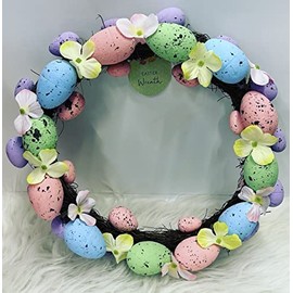 Pastel Easter Egg Wreath Decoration
