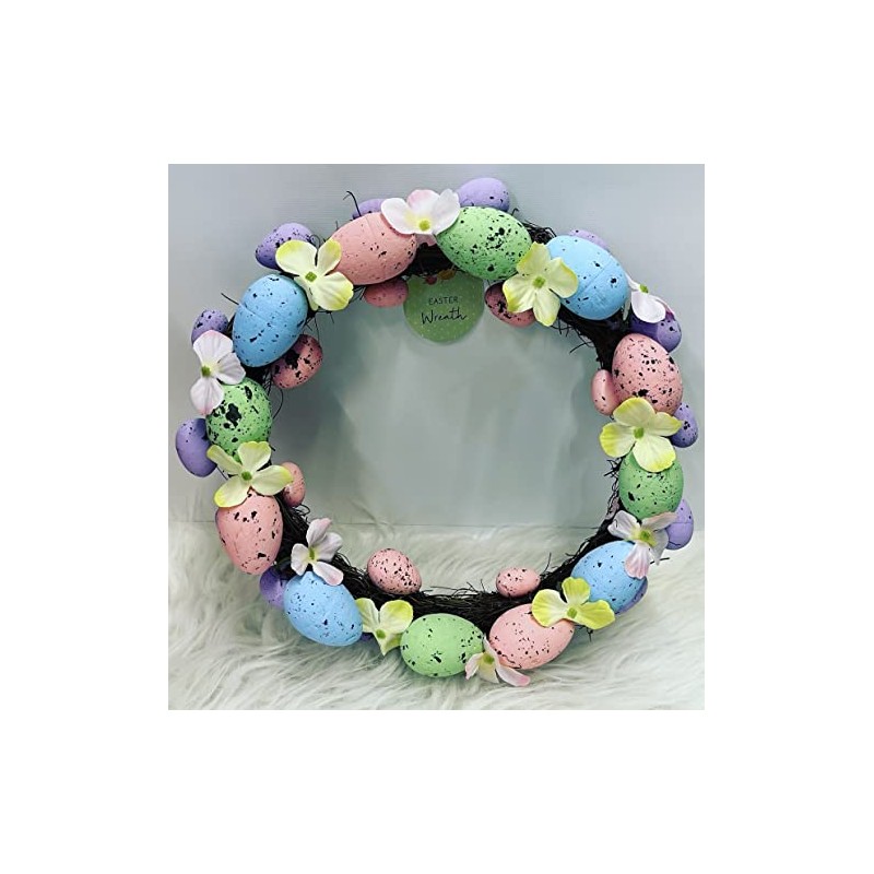 Pastel Easter Egg Wreath Decoration