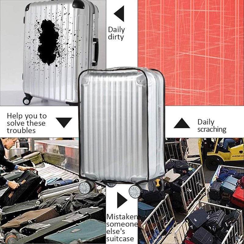 True Face Protective Luggage Cover Travel Business Clear PVC Covers