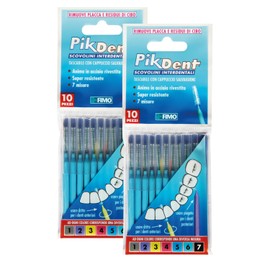 Pikdent Stuzzicolino – 20 Interdentalbuerste Paperback Book, , 0,8 mm, , light blue,