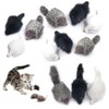 pawstrip Rabbit Fur Cat Toys Interactive Cat Toy Mouse with