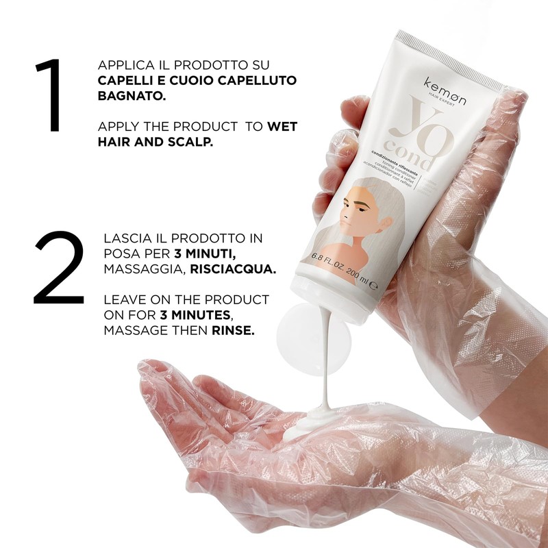 Kemon Yo Cond Platino Maschera Riflessante Vegan 200 ml