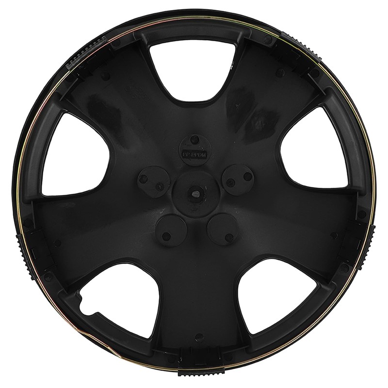 SCITOO 15" Black Hubcaps Set of 4, fits Cars, Trucks,