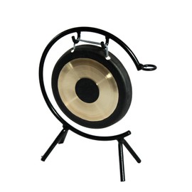 Arborea Mini Gong 6"Chau Gong Includes Gong Stand & Gong Mallet Desktop Gong Hand Selected For Quality Great for Sound Healing Home or Office Small Gong Percussion Instruments
