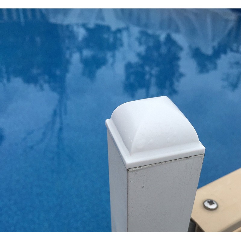 InstaCap Above Ground Pool Fence Post Caps- (Package of 12