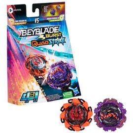 BEYBLADE Burst QuadStrike Embush Nyddhog N8 y Chain Poseidon P8 Spinning Parte Superior Pack Dual, 2 Juguetes para niños de 8 años en adelante