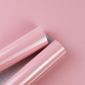 Amiya Pink Glossy Contact Paper Shiny Peel and Stick Wallpaper Self-Adhesive for Countertops, Furniture, Cabinets, Waterproof, Removable, Easy to Apply, Decorative Vinyl Wrap15.7”X78.7”