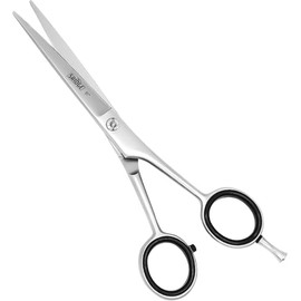 Hair Cutting Scissors Hairdressing Shears Professional Salon Barber Haircut Scissors, Hair Stylist Scissors with Comb, Home Use for Man Woman Adults for Salon Silver