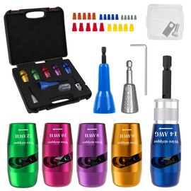 QCWQMYL Wire Stripper for Drill, 6/8/10/12/14 AWG Wire Twister Tool for Drill, 2024 Upgrade Improve Drill Wire Stripper, Portable Electric Wire Stripper Tool, Wire Nut Twister Electrical Tools Set