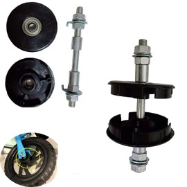 YehVeh 2 Set Balance Bike Wheel Hub Axle Repair Front Rear Sealed Bearing Nuts 55mm Bracket Caps Protective Cover with Solid Shaft Lever Skewer for No Pedal Kids Training Bicycle Push Bikes