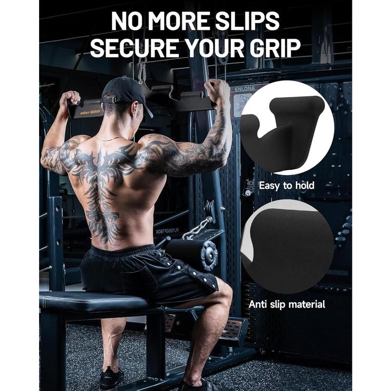 M MANUEKLEAR Lat Pull Down Bar with 6 Ergonomic Handles,