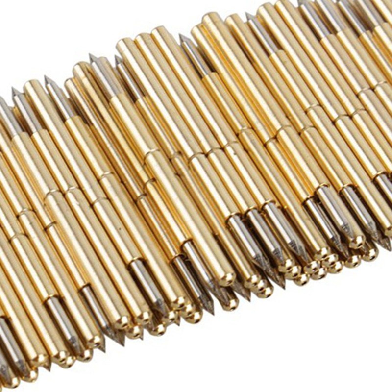 HilBeliFU 100Pcs Spring Test Probe Pin Set, P75-B1 Spring Probes,