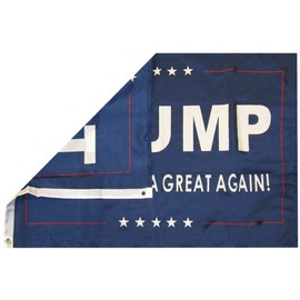 Trade Winds Trump 2024 Make America Great Again! MAGA Blue 100D Woven Poly Nylon 2x3 Flag