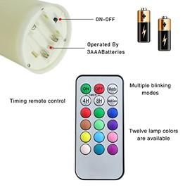 ONEIHOMM 4 Pack Zebra Stripe Printed Flameless Candles Batteries Operated with Timer Remote Long Lasting Led Pillar Candle with Flickering Flame for Animal Lover,Animal Theme Party Home Decor…