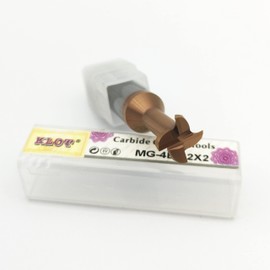 KLOT AlTiN Coated T Slot Keyseat Milling Cutter Solid Carbide 3mm-20mm T Slotting End Mill (3 * 2 L50mm)