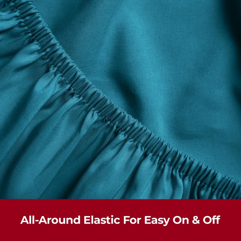 Mellanni King Size Fitted Sheets - All Around Elastic -