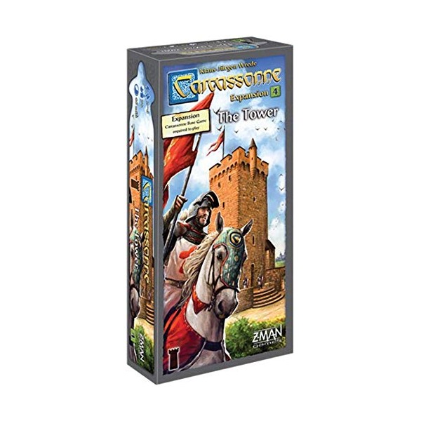 Z-Man Games | Carcassonne The Tower: Carcassonne | Board Game Expansion 4 | Ages 7 and up |2-6 Players | 45 Minutes Playing Time