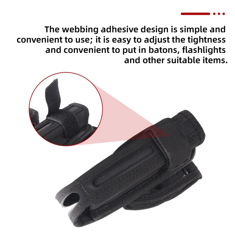 YHZNAGEM Baton Holder Tactical Quick Draw Stick Holster 360 Degree