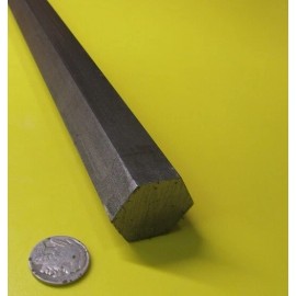 Basic 4140 Alloy Steel Hex Rod 1 1/8" Hex x 3 Foot Length
