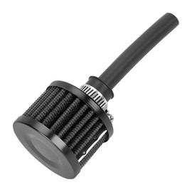 TNAIYH 212cc Air Filter Valve Cover Breather, 12mm Inlet Mini Car Cold Air Intake Filter Cleaner, Crankcase Breather for Mini Bike Go Kart, Compatible with 196cc 6.5hp CT200U BT200X (Black)