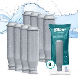 Sillar Water Filter for Coffee Machines, 8 Pack Water Filter Replacement for Krups Coffee Machines F088, AEL01, TCZ6003 | Increases the Life of the Device