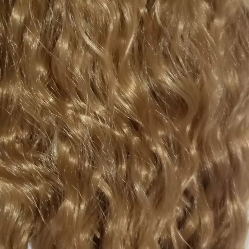 TASSYME ACCESORIOS Coleta Extra Larga Dorada Rizada Mujer Moderna Bonita