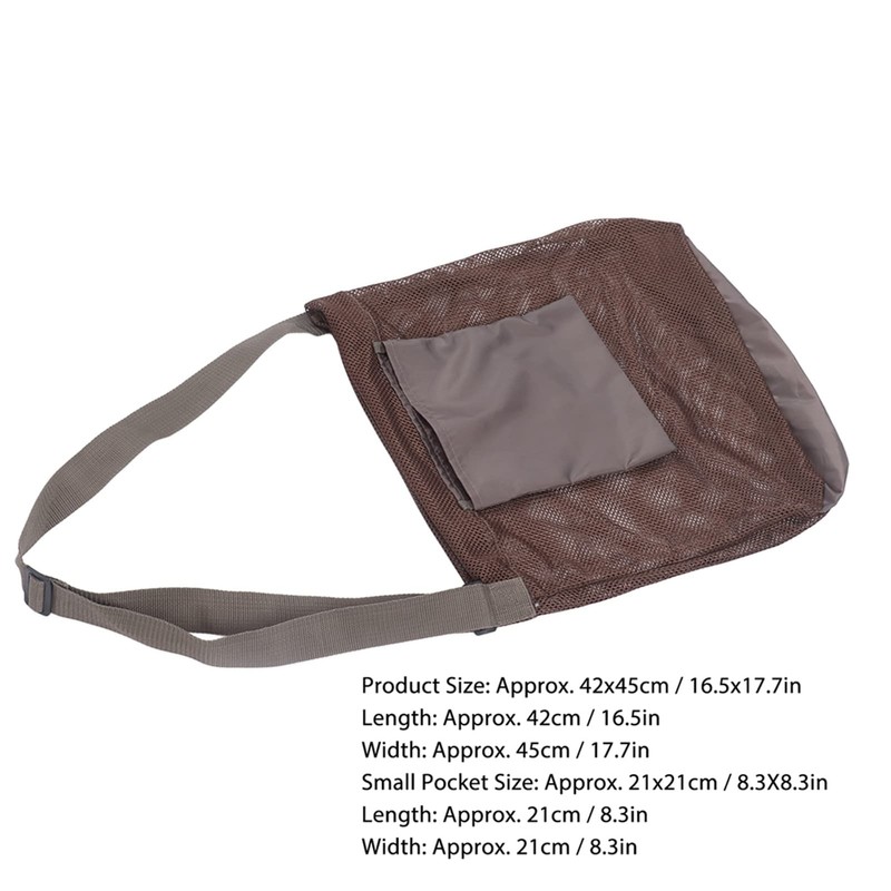 Nikou Fruit Picking Bag, Mesh Mushroom Hunting Bag, Large Capacity