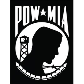 POW MIA Black Decal 5" in The United States